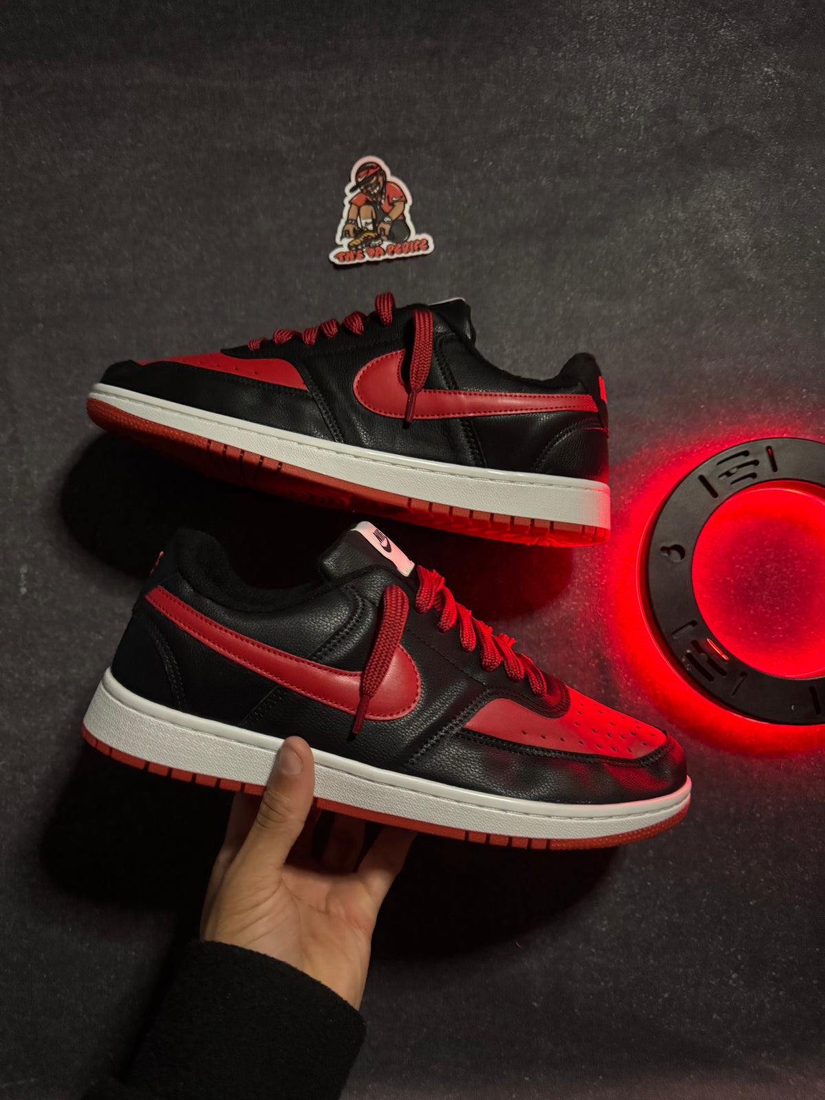 Tênis Court Vision - Vermelho/Preto