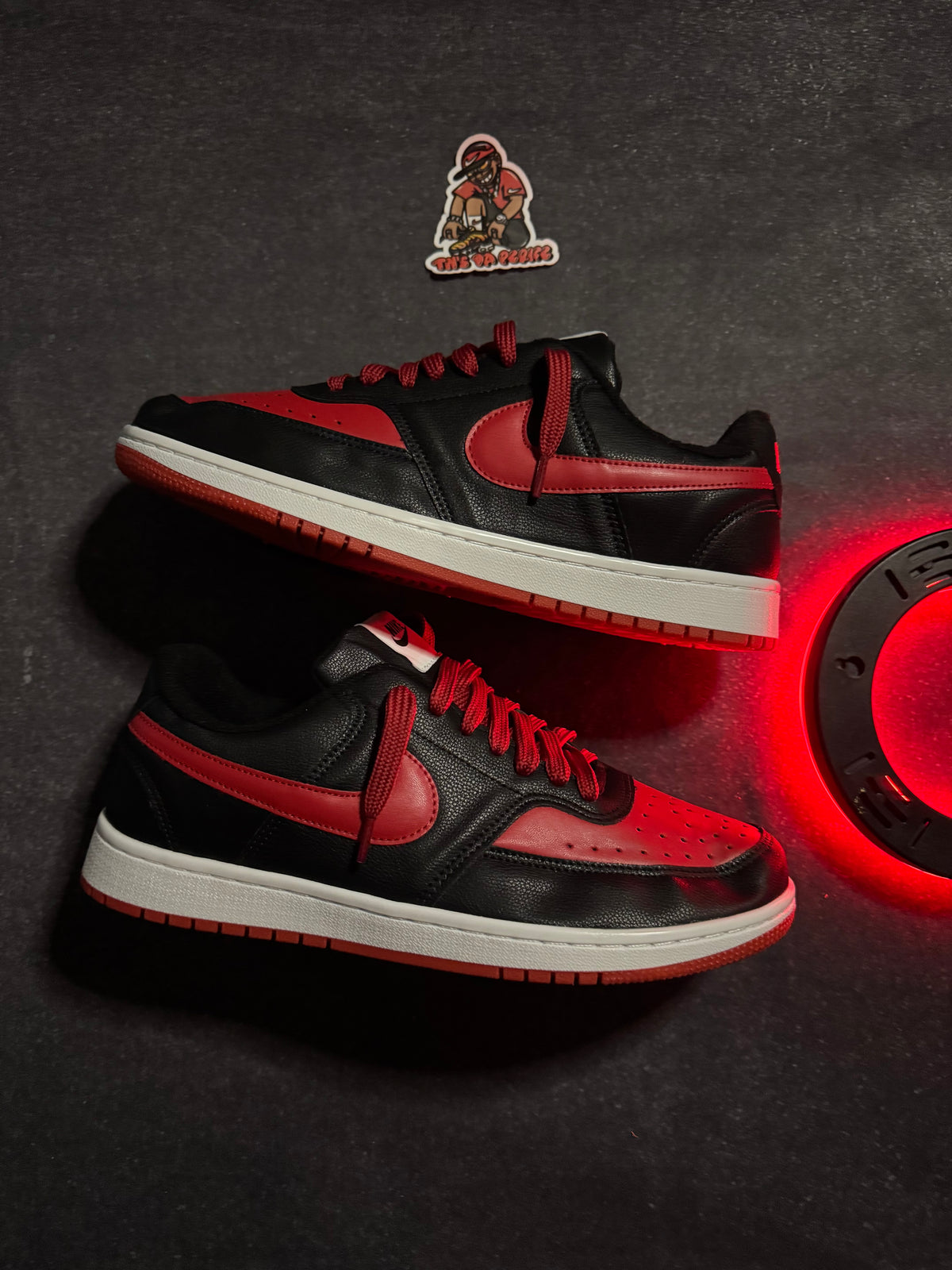 Tênis Court Vision - Vermelho/Preto